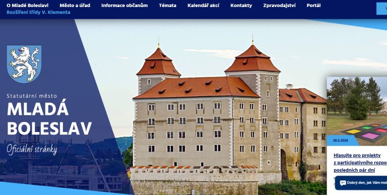 Jak se vám líbí webové stránky města?
